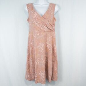 Patagonia Porch Song Dress Medium Swift Feathers Multi Flora Pink Organic Cotton